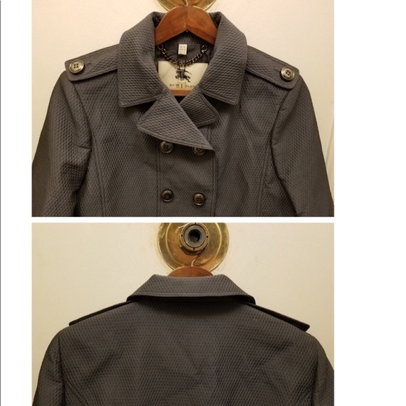 SOLD !!!!!!! Burberry London Steel Gray Jacket NWT - Picture 4 of 8